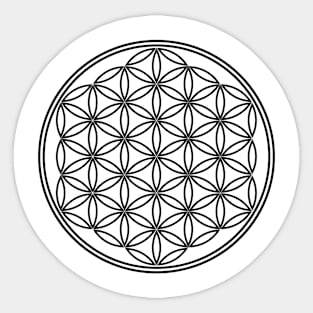 Flower Of Life Outline Sticker